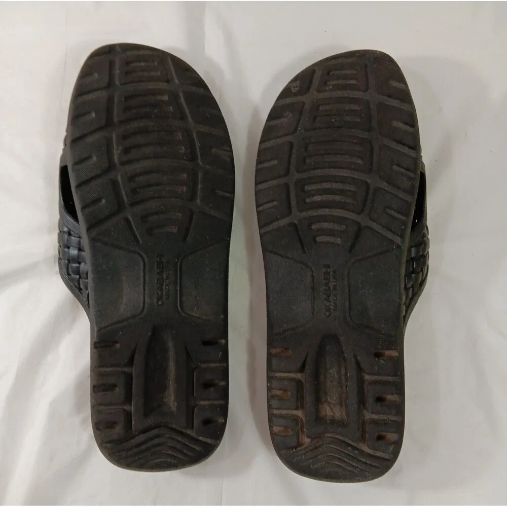 Okabash Men's Size XL (10.5-11.5) Slip on Sandals Black